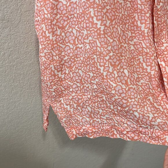 SOLID & STRIPED The Cabana Shirt, Abstract Floral Pink, Size M - Picture 5 of 9